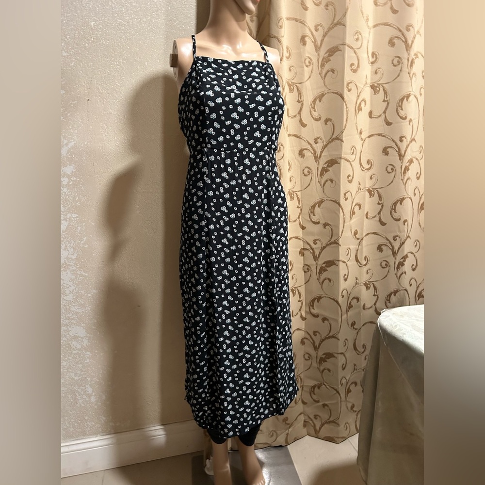 Aeropostale, Women’s Floral Sundress, Lace Up Back Midi Dress , NWT, US Size M